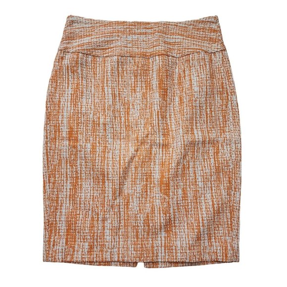 Narciso Rodriguez New NWT Orange White Pencil Skirt 38 2